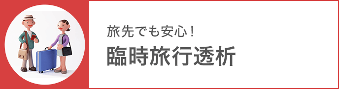 旅先でも安心！臨時旅行透析