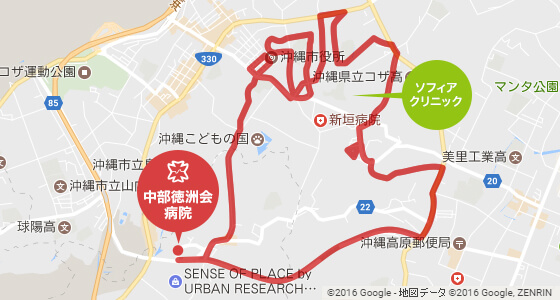 近隣周回コース 運行ルートマップ